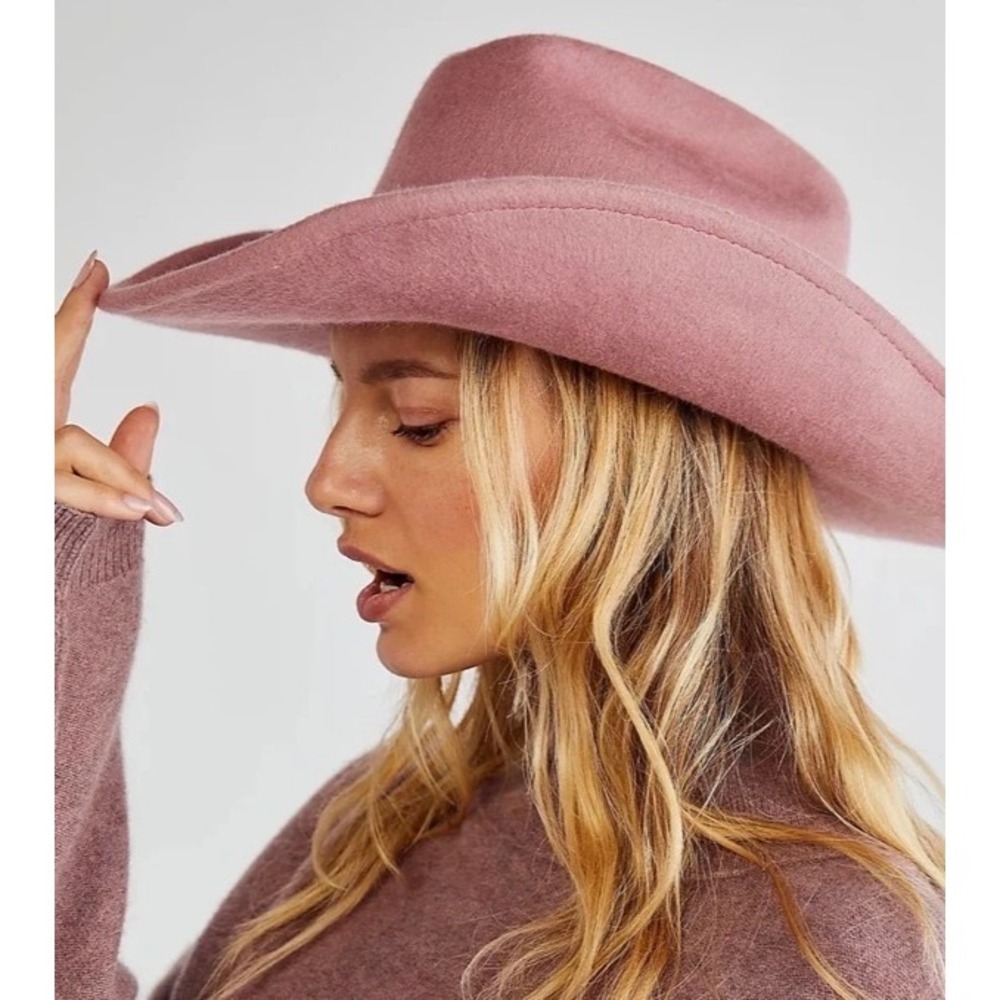WYETH McGraw Rose Pink Brushed Australian Wool Felt Cowboy Hat Western